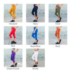 Ultra Soft Capri Leggings ( SOL01R-CA )