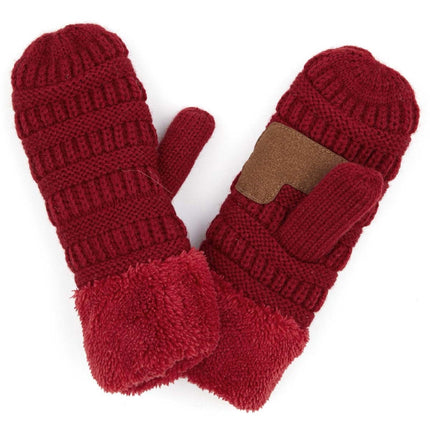 CC Sherpa Lined Mittens | 2 Sizes ( MT-25 ) ( MT-JUNIOR-25 )