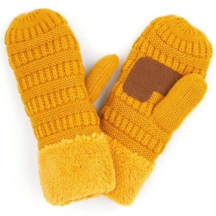 CC Sherpa Lined Mittens | 2 Sizes ( MT-25 ) ( MT-JUNIOR-25 )