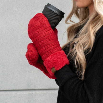 CC Sherpa Lined Mittens | 2 Sizes ( MT-25 ) ( MT-JUNIOR-25 )