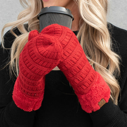 CC Sherpa Lined Mittens | 2 Sizes ( MT-25 ) ( MT-JUNIOR-25 )