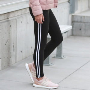 Athleisure Soft Stripe Leggings ( U-SOL01R-STRIPE )