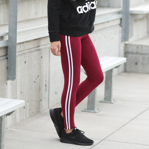 Athleisure Soft Stripe Leggings ( U-SOL01R-STRIPE )