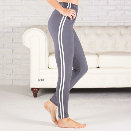 Athleisure Soft Stripe Leggings ( U-SOL01R-STRIPE ) CLEARANCE