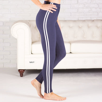Athleisure Soft Stripe Leggings ( U-SOL01R-STRIPE ) CLEARANCE