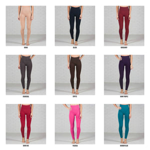 Tummy Control Fleece Lined Leggings | Curvy Added