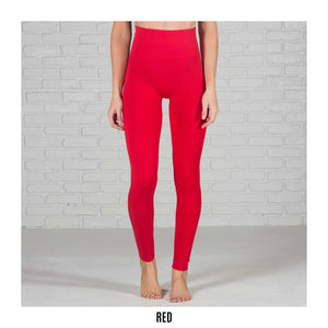 Tummy Control Fleece Lined Leggings | Curvy Added