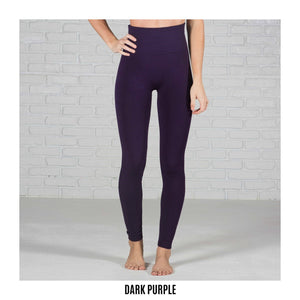 Tummy Control Fleece Lined Leggings | Curvy Added