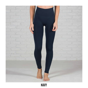 Tummy Control Fleece Lined Leggings | Curvy Added