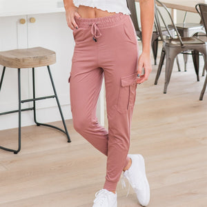 Ultra Soft Joggers With Cargo Pocket | Small-Large Sizes ( CJK01/CA500 )