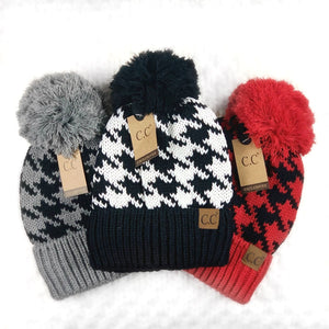 CC Houndstooth Beanie ( YJ-2025 )