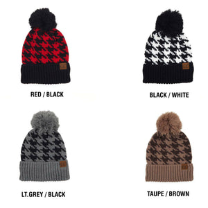 CC Houndstooth Beanie ( YJ-2025 )