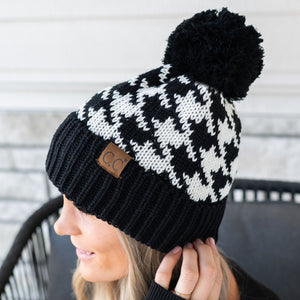 CC Houndstooth Beanie ( YJ-2025 )