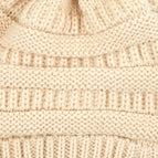 Beige w/Same Color Pom