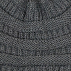 Dark Melange Grey w/Same Color Pom