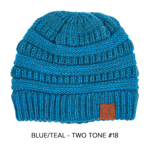 CC Two-Tone Super Soft Beanie ( YJ-800 )