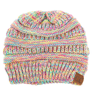 CC Crafted Multi Color Beanie 4-Tone ( YJ-816 )