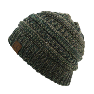 CC Crafted Multi Color Beanie 4-Tone ( YJ-816 )