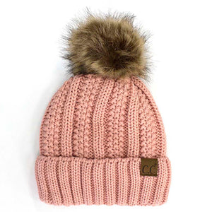 CC Kids Trending Pom Beanie | Fur Lined ( KIDS-820 )