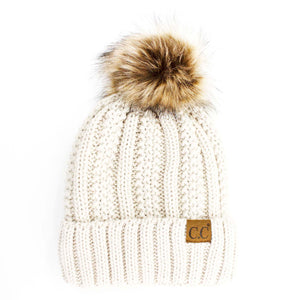 CC Kids Trending Pom Beanie | Fur Lined ( KIDS-820 )