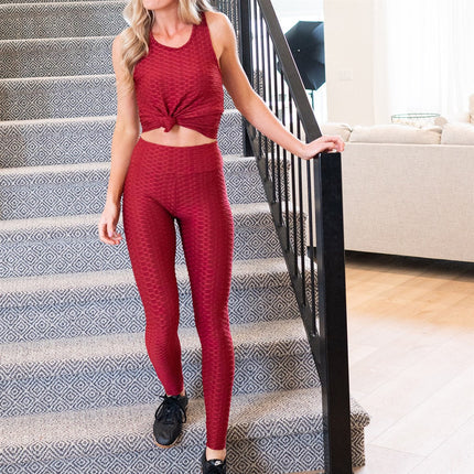 Cellulite Hiding Legging and Tank Loungewear ( T09PA-SET )
