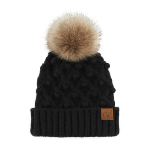 CC Kids Crafted Pom Detail Beanie ( KIDS-3836 )