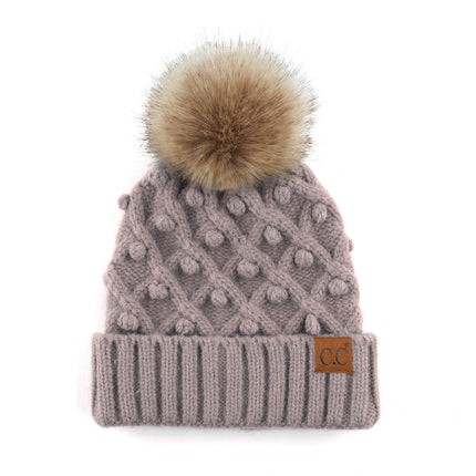 CC Kids Crafted Pom Detail Beanie ( KIDS-3836 )